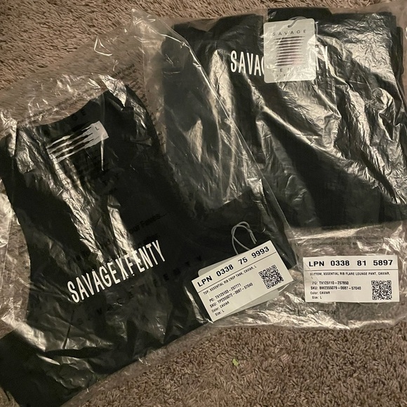 Savage X rib lounge pant & tank - Picture 3 of 3